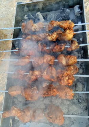 A picture of Chicken tikka.