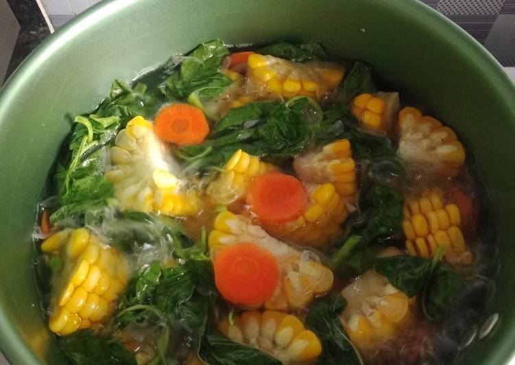 Resep Terbaru Sayur bayam jagung Lezat Mantap