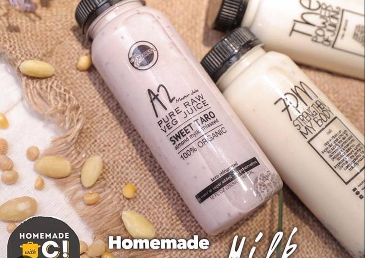 Bagaimana Menyiapkan Homemade Almond Milk Anti Gagal