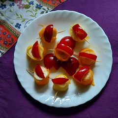 A picture of Mango Wrapped Banana Plum Bites.