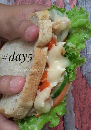 Foto resep Roti Lapis / Sandwich Ayam Crispy