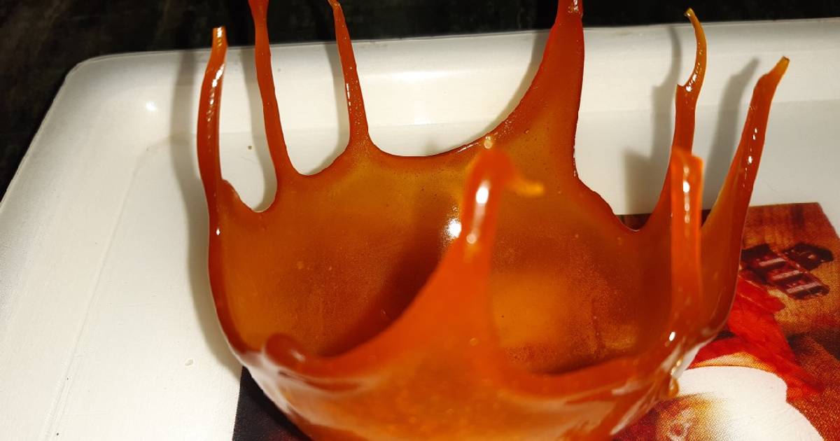 Caramel bowl for desserts Recipe by Deepika Pushkar Sinha _______DDV????