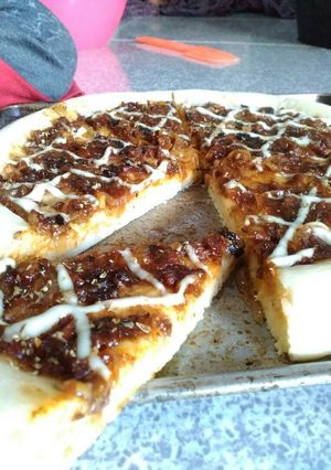 Foto resep Piringan Pizza Empuk🍕 -resep bahari- + Topping Bbq Kreasi