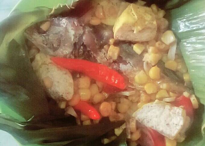 Resep Pepes peda tahu jagung manis Anti Gagal