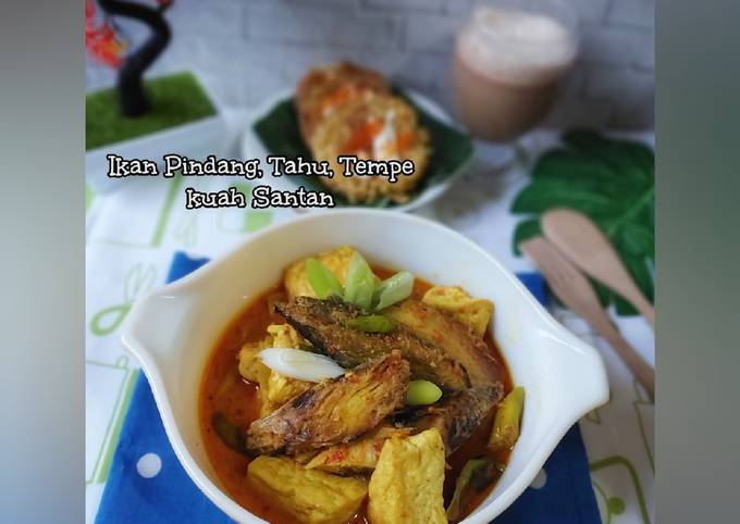 Resep Ikan Pindang Tahu Dan Tempe Kuah Santan Oleh Julie Kustianingsih