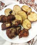 Шашлик і картопля в духовці