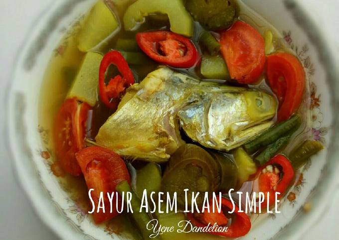 Sayur Asem Ikan Simple (serba cemplung) #Dandelion