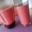 Smoothie de fresa y frambuesa