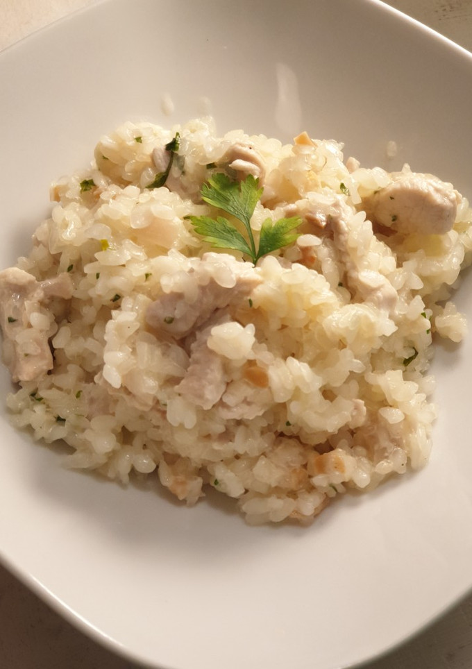 Una foto de Arroz meloso de konjac