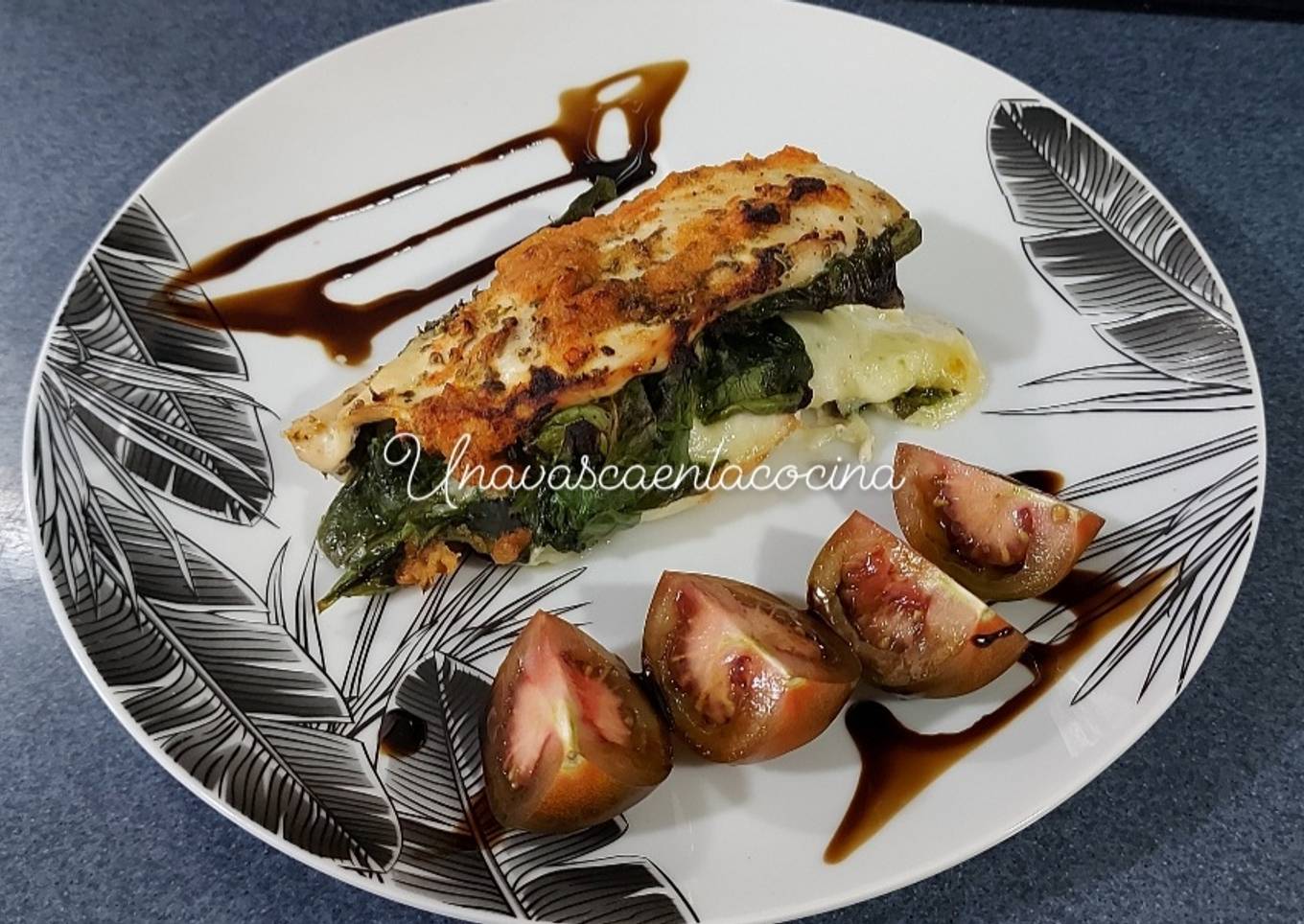 Pechuga de pollo rellenas de mozzarella y espinacas