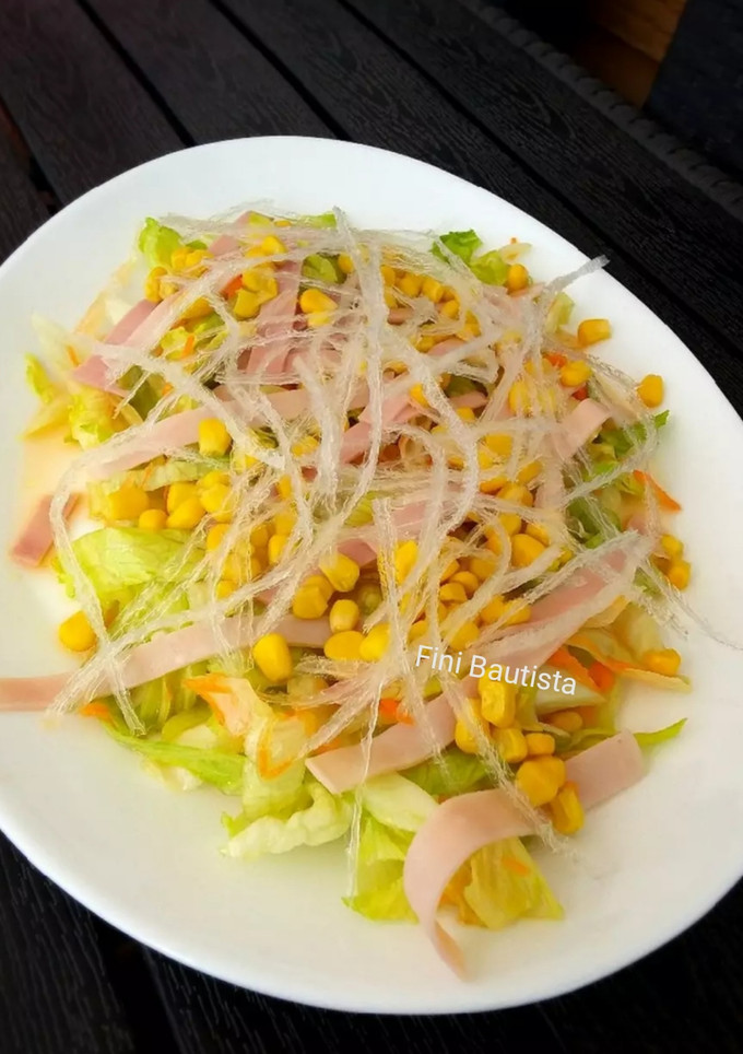 Una foto de Ensalada china de restaurante