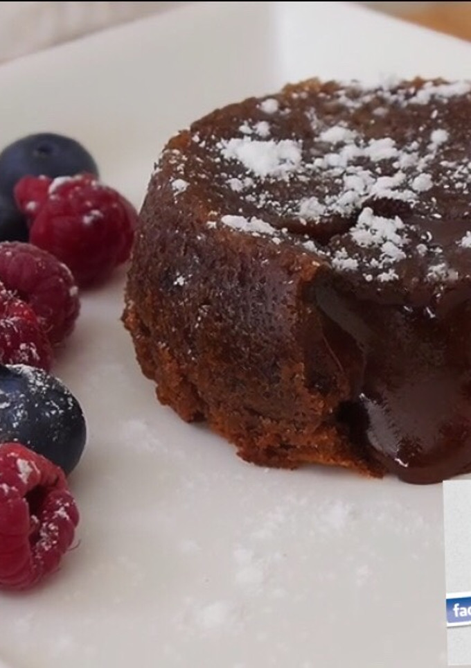 Una foto de Coulant de chocolate