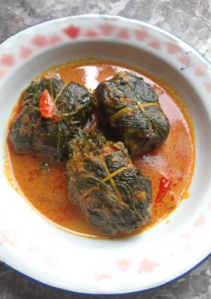 Foto resep Buntil Daun Singkong