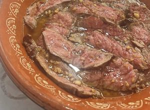 Foto de Bife de vaca com alho