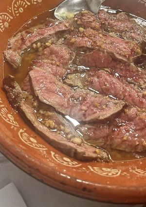 Foto de Bife de vaca com alho