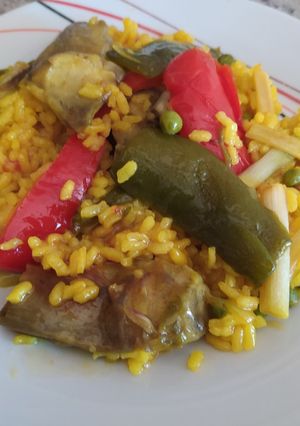 Una foto de Arroz con verduras