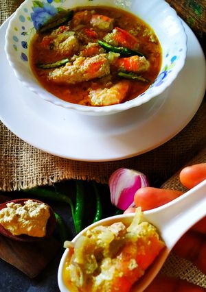 পোস্তো চিংড়ির বাটি চচ্চড়ি (posto chingrir bati chorchori recipe in bengali) রেসিপির প্রধান ছবি