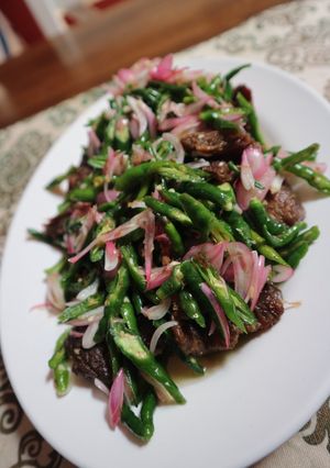 Foto resep Dendeng batokok Cabe hijau