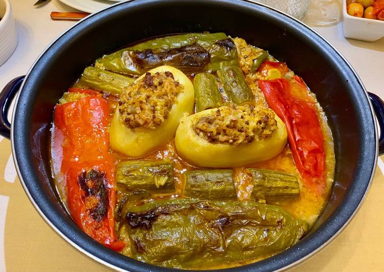 Verduras rellenas de pisto especial