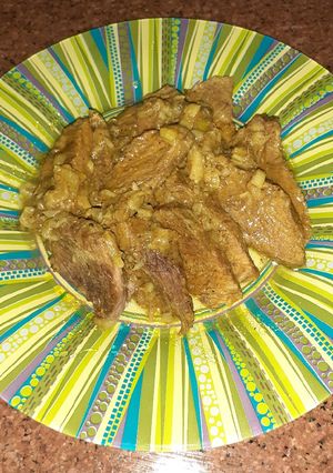صورة لوصفة شرائح اللحم بصوص دبس رمان 🥣