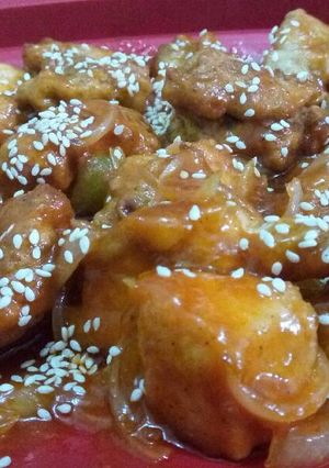 Foto resep Chicken Popcorn Sauce BBQ