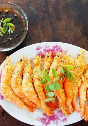 รูปของ กุ้งทอดซอสมะขาม