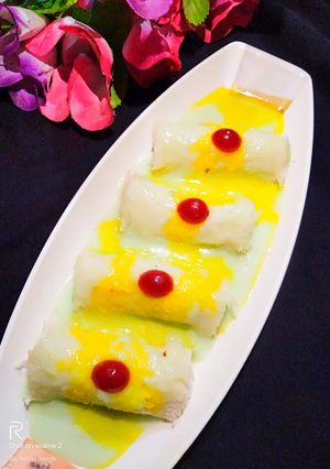 A picture of Bread Malai Roll.