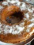 Torta de vainilla en forma de budín