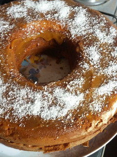 Una foto de Torta de vainilla en forma de budín