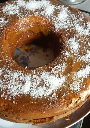 Una foto de Torta de vainilla en forma de budín