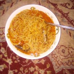 A picture of Spaghetti Soup.