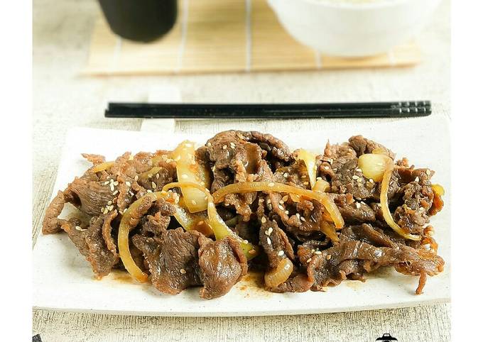 Resep Beef Teriyaki ala Hokben oleh Ecy - Cookpad