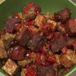 Balado Tempe, oncom & baso