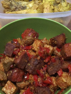 Foto resep Balado Tempe, oncom & baso
