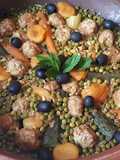 Tajín de albóndigas
