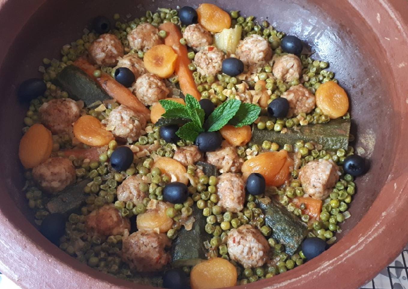 Tajín de albóndigas