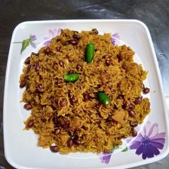 Rajma chawal A picture of Rajma chawal.