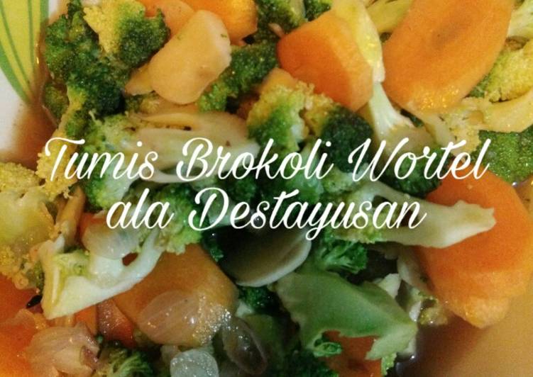 Resep Tumis Brokoli Wortel Lezat