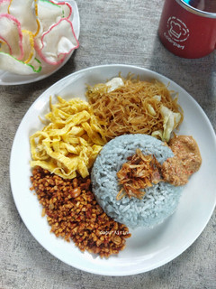 Foto resep Nasi ungu kembang telang