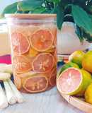 Chanh đào ngâm mật ong