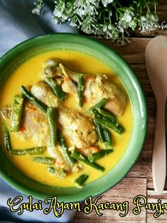 Foto resep Gulai Ayam Kacang Panjang