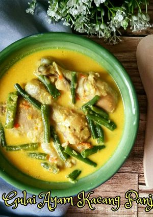 Foto resep Gulai Ayam Kacang Panjang