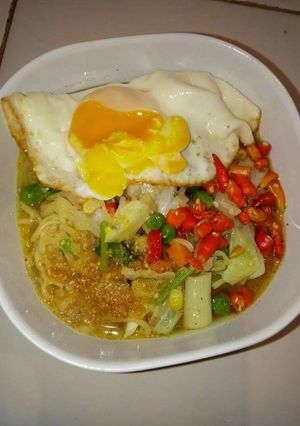 Foto resep Mie kuah pedas