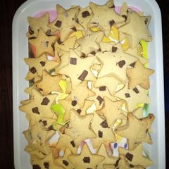A picture of Cookies with chocolate chips.