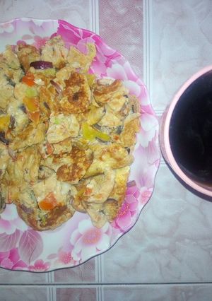 A picture of Veggie scrambled egg.