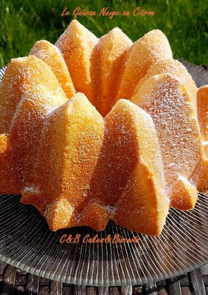 Une photo de Le Gâteau Neige au Citron