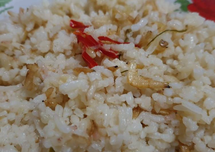 Nasi Liwet Udang Papay / Udang Rebon Ricecooker