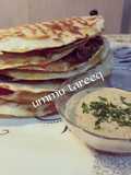 Meat quesadilla da sauce