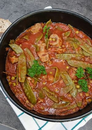 A picture of Navarin d'Agneau with Vegetables.