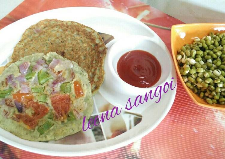 Simple Way to Prepare Award-winning WholeMoongSproutsVegUttapam
